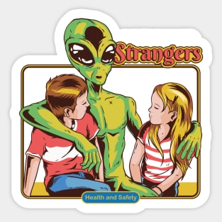 Don't Talk To Strangers - Vintage Parody Sticker